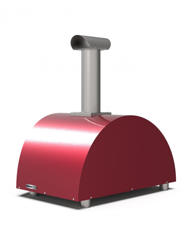 Alfa Forni - MODERNO 2 Pizze - HOUT / ROOD