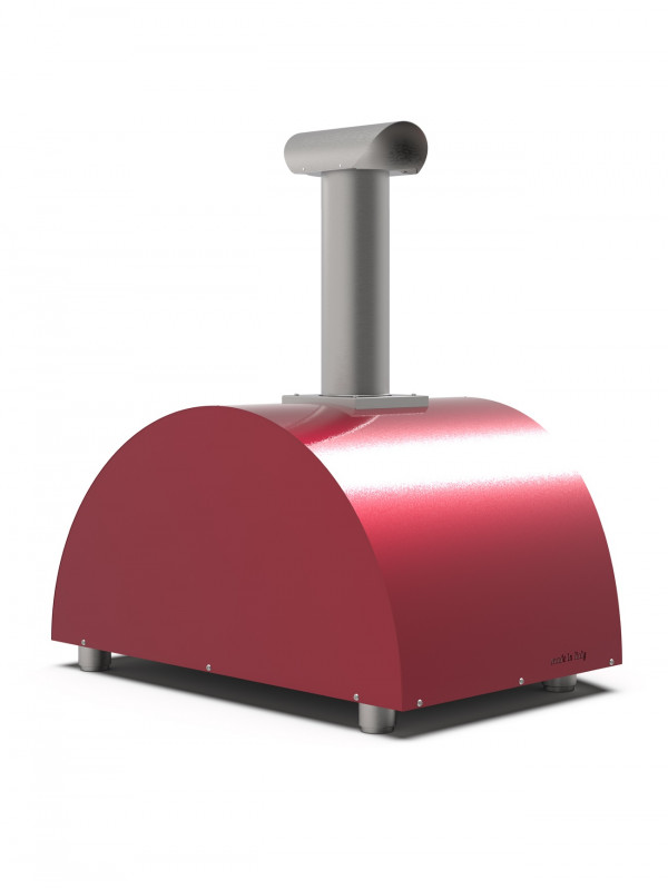 Alfa Forni - MODERNO 2 Pizze - HOUT / ROOD