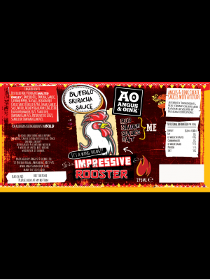 Angus & Oink - Impressive Rooster - Buffalo Sriracha