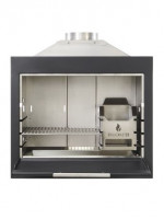 Braaimaster - BI1B Inbouw Single Black RVS