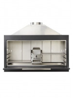 Braaimaster - BI2B Inbouw Duo Black RVS