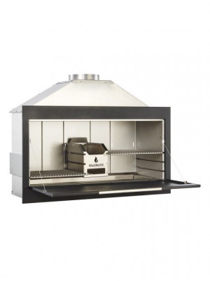 Braaimaster - BI2B Inbouw Duo Black RVS