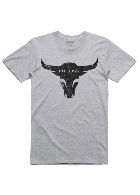 Pit Boss - Bull T-Shirt Grey - MEDIUM