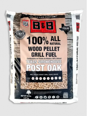 B&B - Post Oak Pellets - 20lb