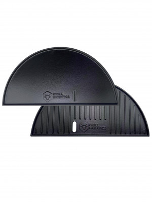Grill Fanatics - Cast Iron Half Moon Plancha Griddle LARGE