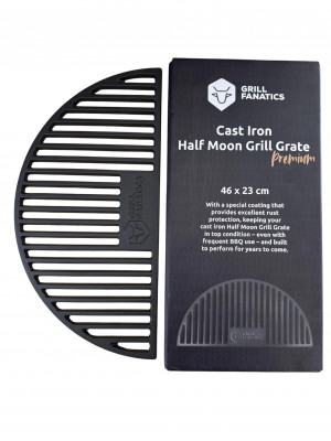 Grill Fanatics - Cast Iron Half Moon Grill LARGE