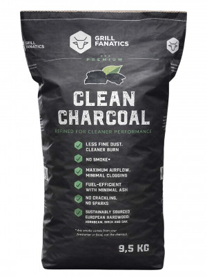 Grill Fanatics - Clean Charcoal - The new standard! / 9,5kg