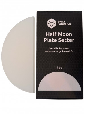 Grill Fanatics - Half moon stone plate setter LARGE
