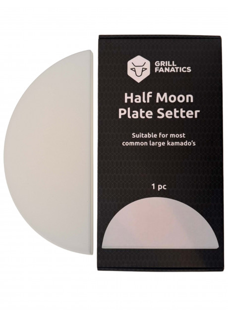 Grill Fanatics - Half moon stone plate setter LARGE