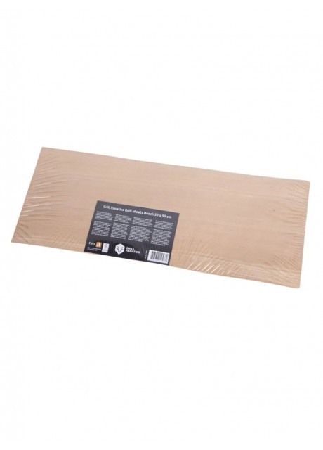 Grill Fanatics - Wood Papers Beech 20x50cm - 5pcs