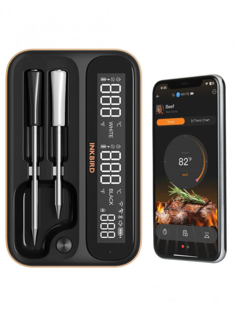 Inkbird - INT-12-BW WiFi & Bluetooth 2 Probe Thermometer