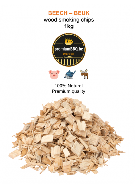 PremiumBBQ Smoking Chips - Beuk / Beech 1.0kg