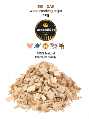 PremiumBBQ Smoking Chips - Eik / Oak 1.0kg