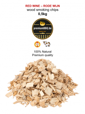 PremiumBBQ Smoking Chips - Rode Wijn / Red Wine 0.5kg