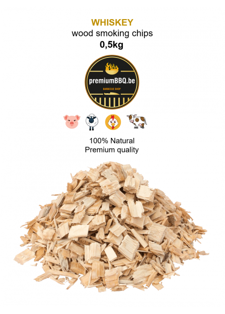 PremiumBBQ Smoking Chips - Whiskey Oak 500gr