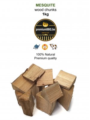 PremiumBBQ Wood Chunks - Mesquite 1.0kg