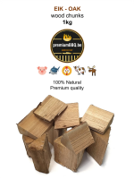 PremiumBBQ Wood Chunks - Eik / Oak 1.0kg
