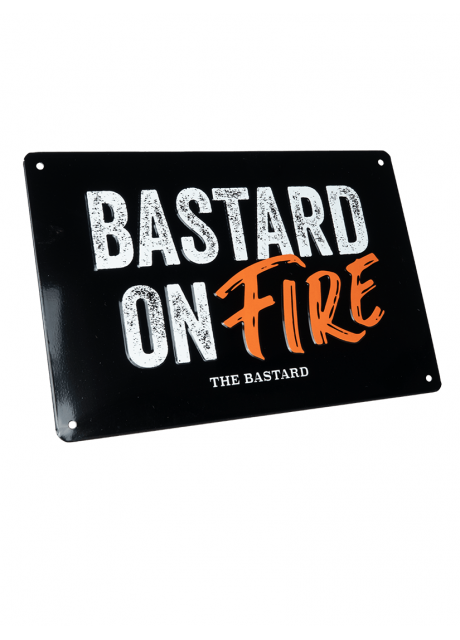 The Bastard - Man Cave Plate 'Bastard On Fire'