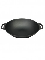 Valhal Outdoor - Wokpan VH.WOK36, 36cm met handvatten