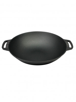 Valhal Outdoor - Wokpan VH.WOK36, 36cm met handvatten