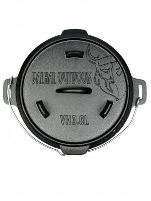 Valhal Outdoor - Dutch Oven VH3.8L, zonder pootjes