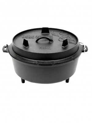 Valhal Outdoor - Dutch Oven VH6.1L+, met pootjes