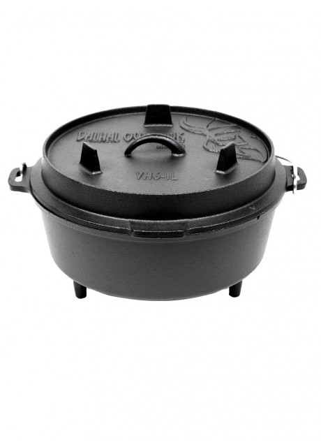 Valhal Outdoor - Dutch Oven VH6.1L+, met pootjes