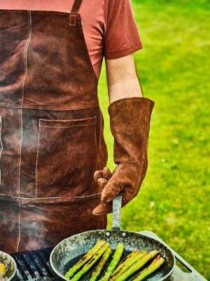 White Fire - Leather Gloves