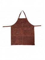 White Fire - Leather BBQ Apron