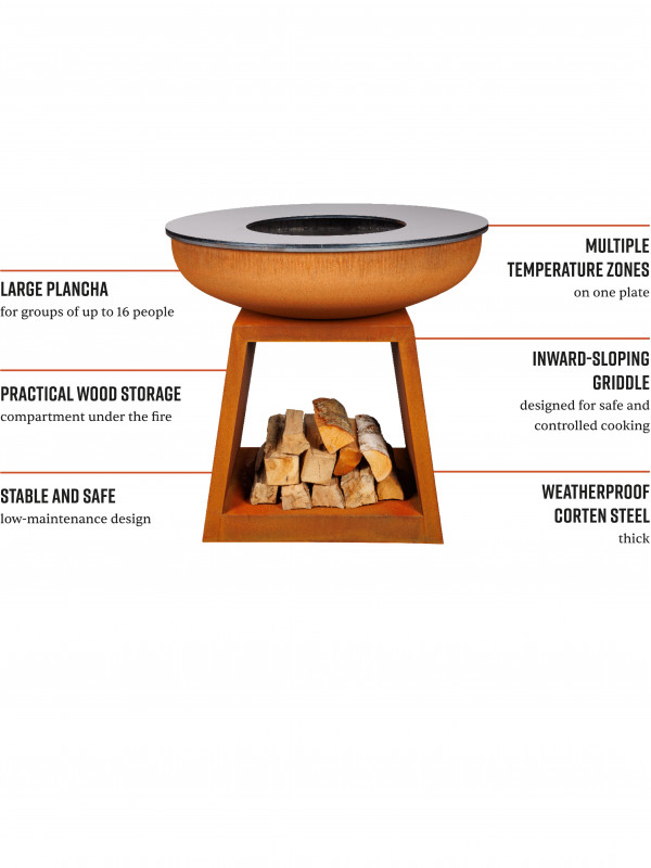 White Fire - Stow Corten 100cm
